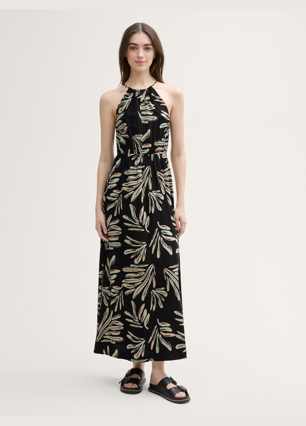 Чорна сукня Tom Tailor з квітковим принтом