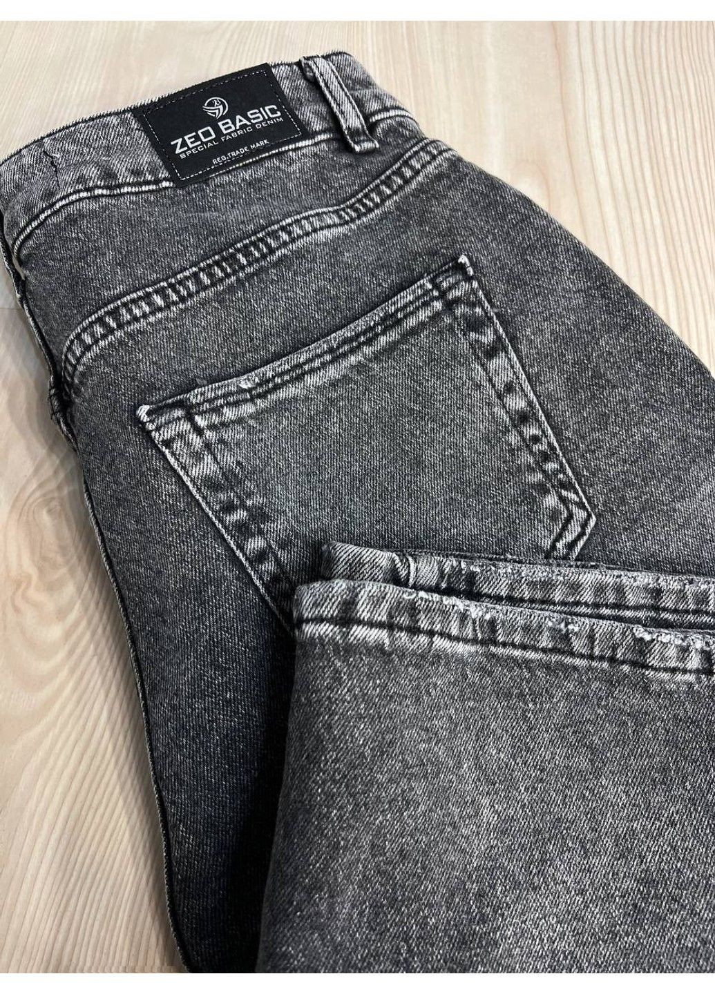 Шорти жіночі джинсові 4868 бермуди великі розміри сірі Zeo Basic (332110821)