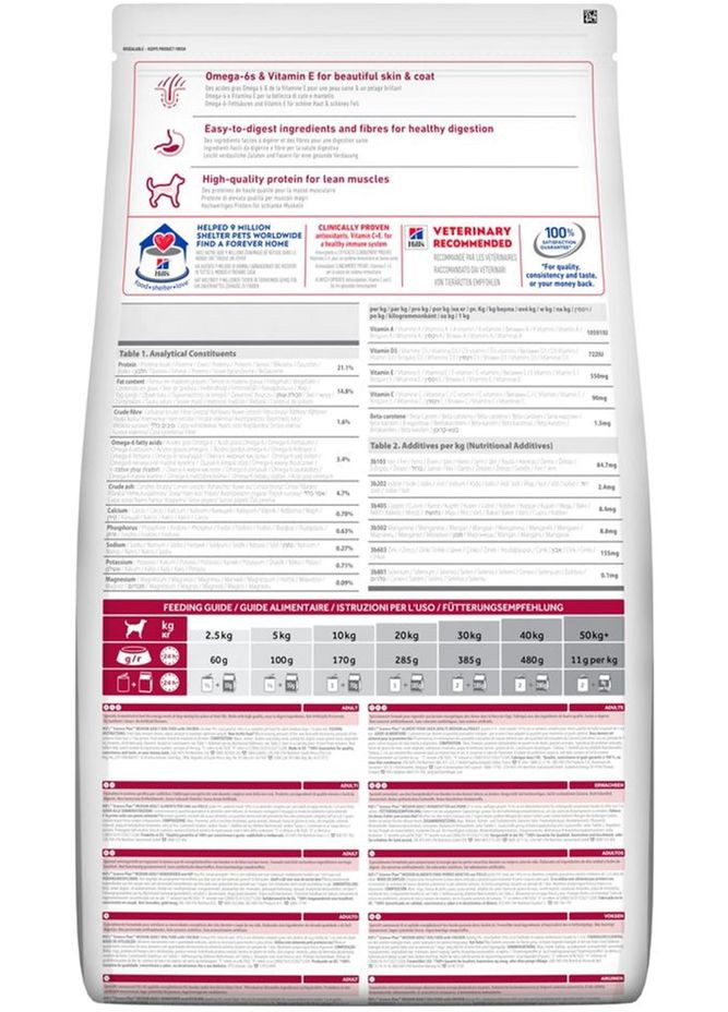 Сухий корм для дорослих собак середніх порід Science Plan Adult Medium Breed із куркою 14 кг Hill's (315780148)