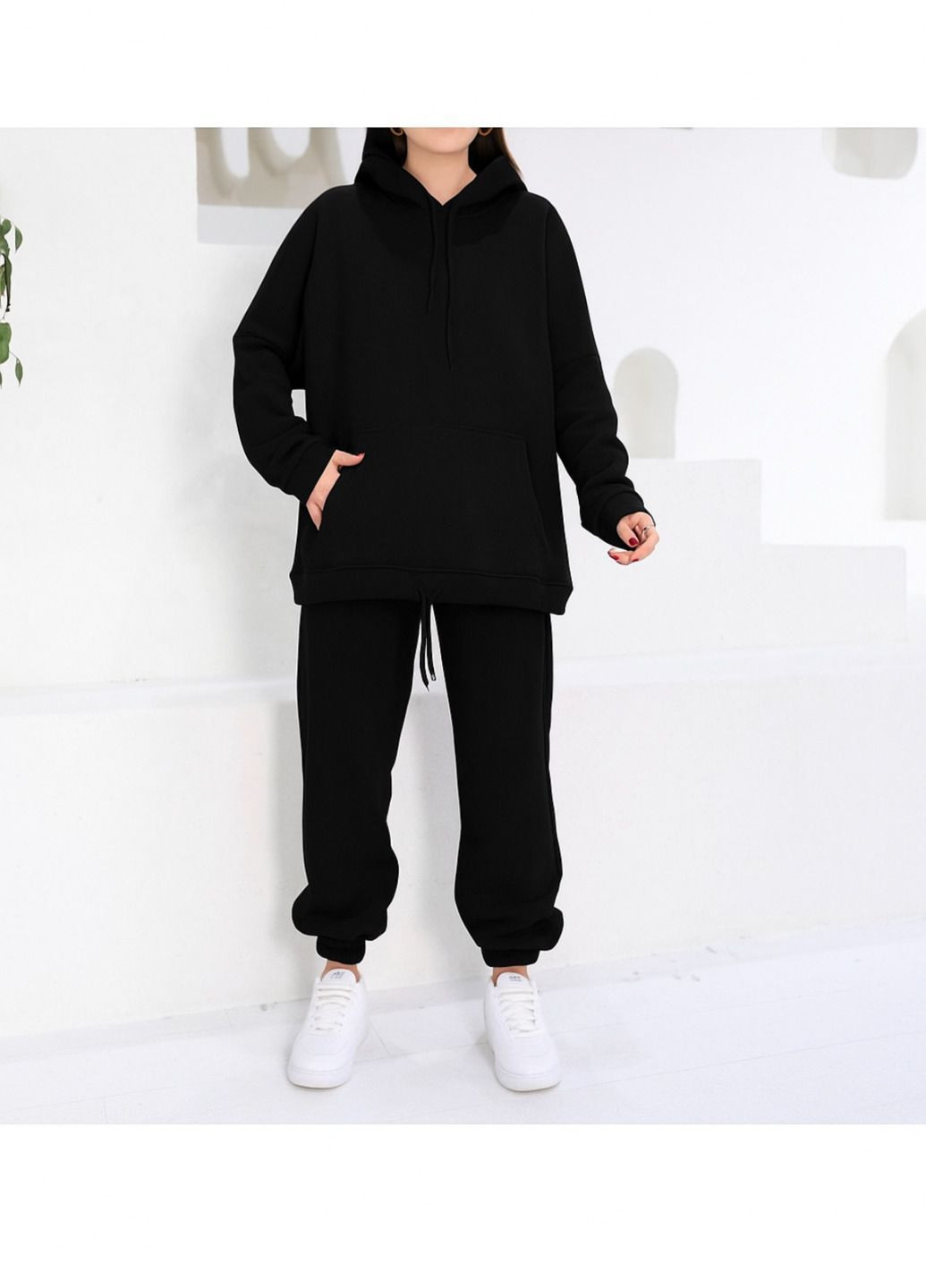 Черный спортивный костюм свободного кроя CAPPITONE (365722239)