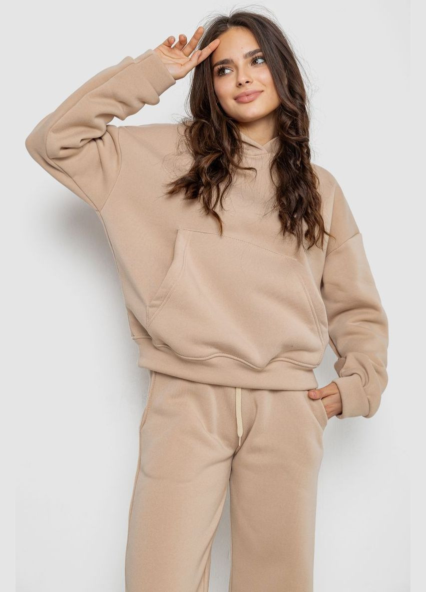 Спортивный костюм женский на флисе черный размер M (sku_241R2001-2) Ager (316319389)