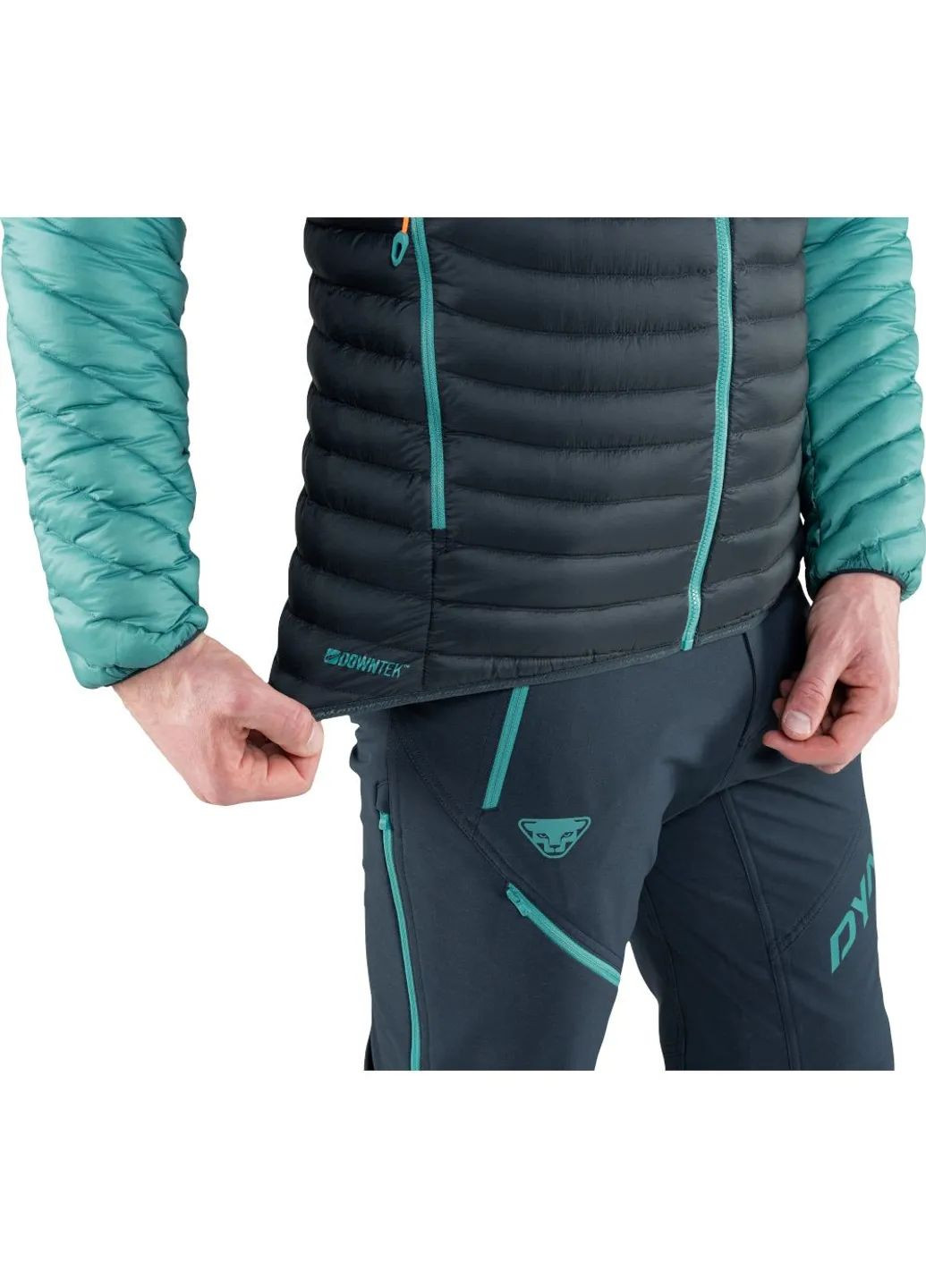 Серая демисезонная куртка radical dwn hood mns Dynafit