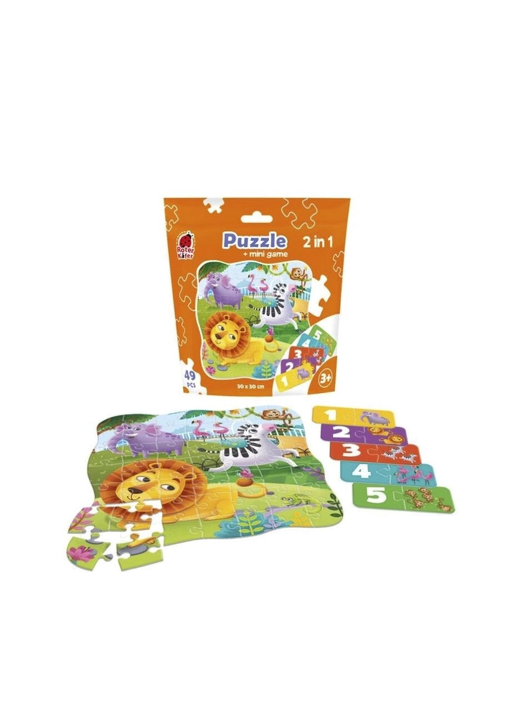 Картонные пазлы - Зоопарк Roter Kafer цвет разноцветный ЦБ-00283638 Vladi toys (354180366)