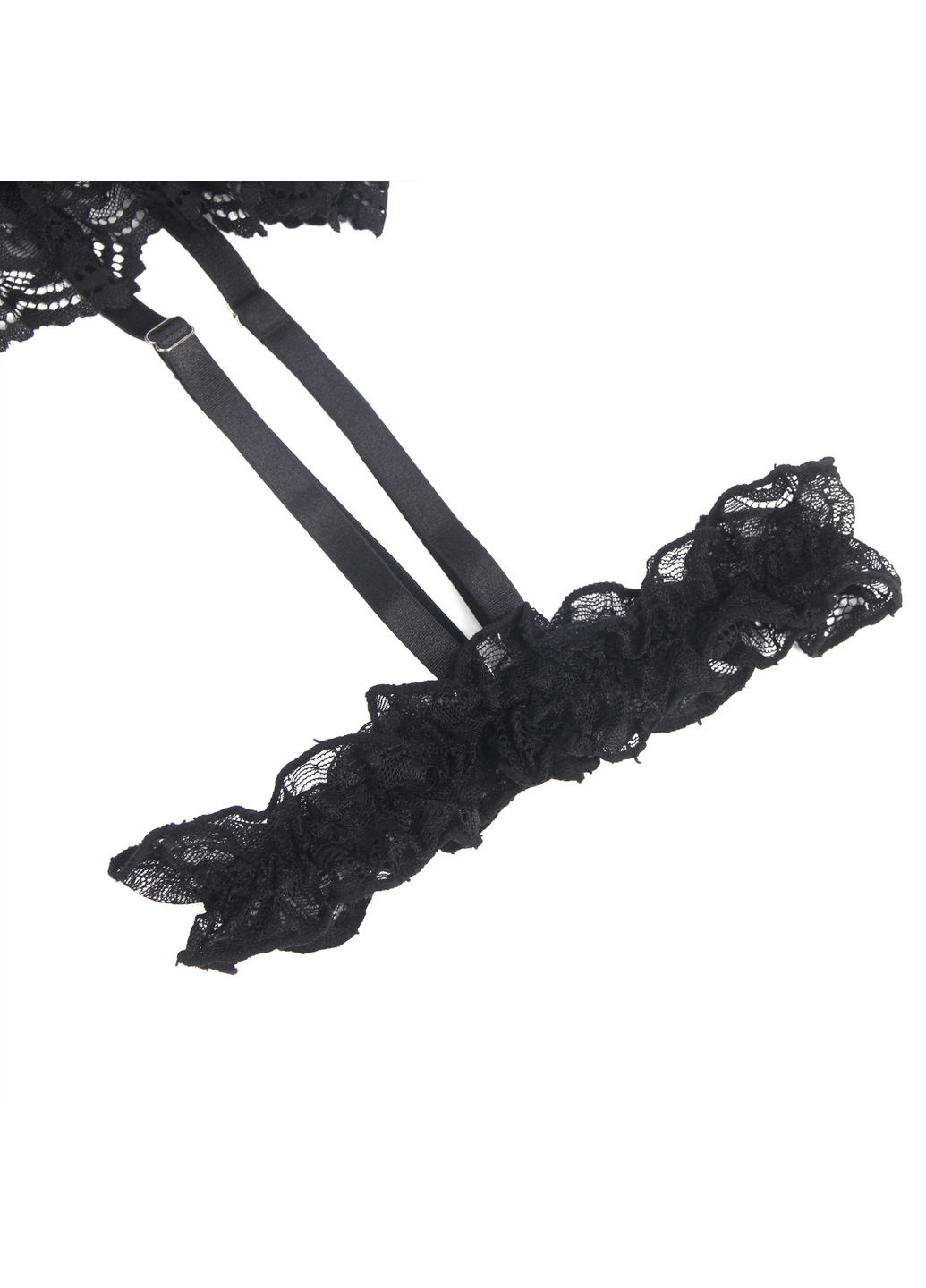 Мереживне боді з доступом і гартером, чорне, M-L Star Night (372511433)