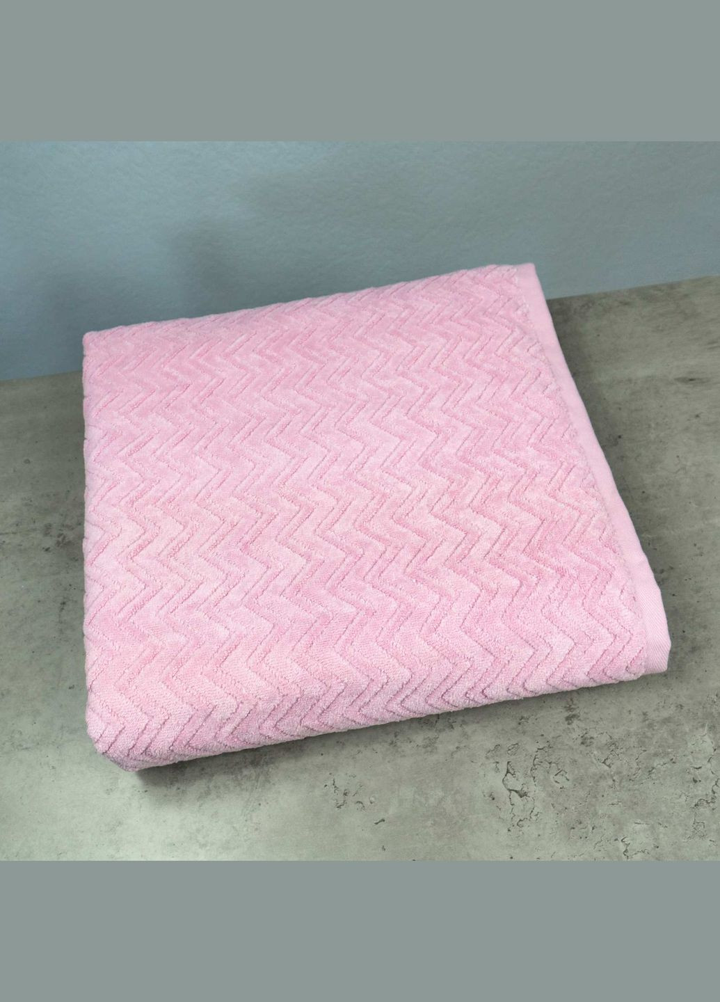 GM Textile набор махровых полотенец жаккардовых с велюром 3шт 50x90см, 50x90см, 70x140см 550г/м2 () розовый производство -
