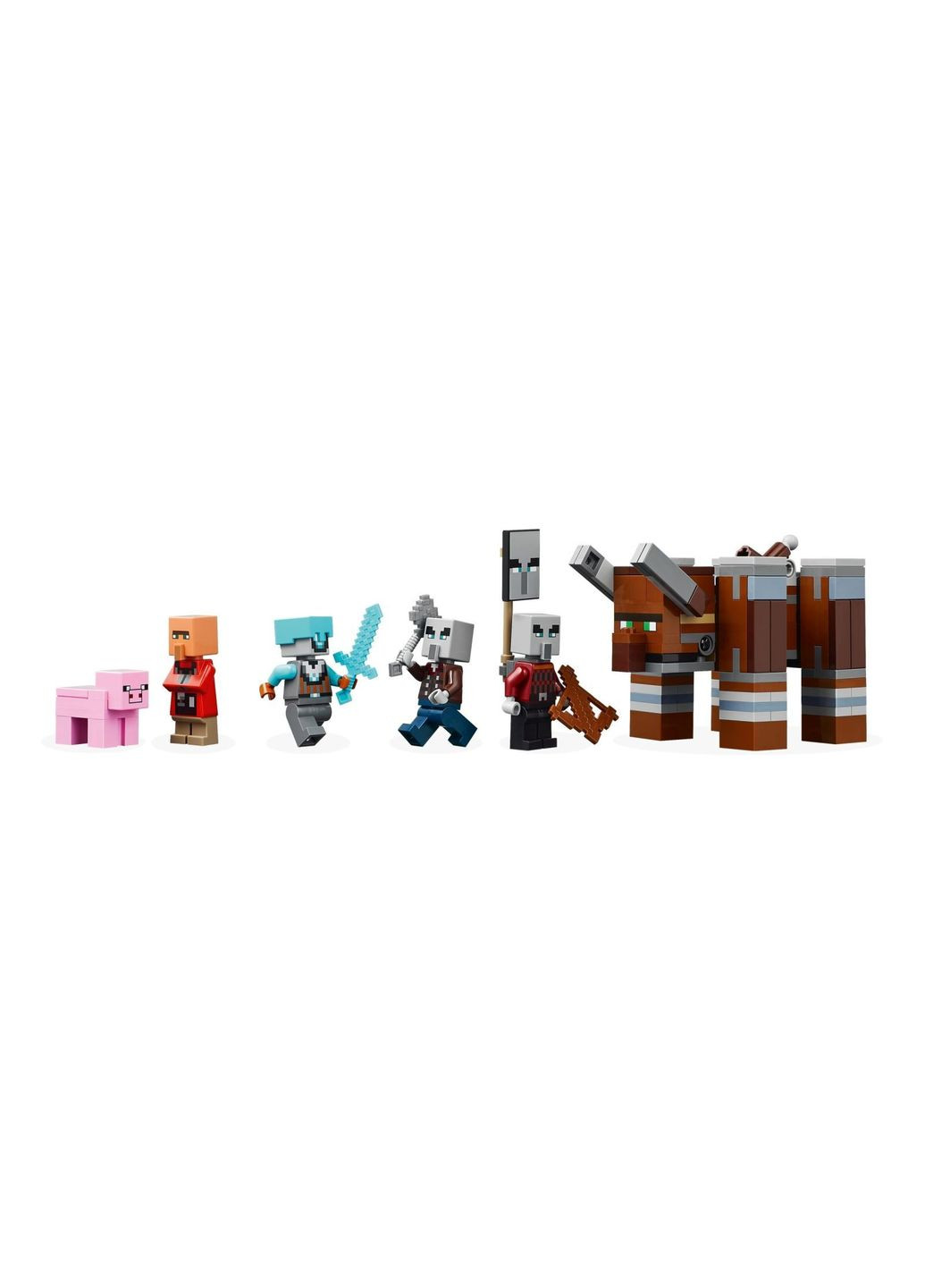 Конструктор Minecraft Аванпост розбійників та спустошувач Lego (386364660)