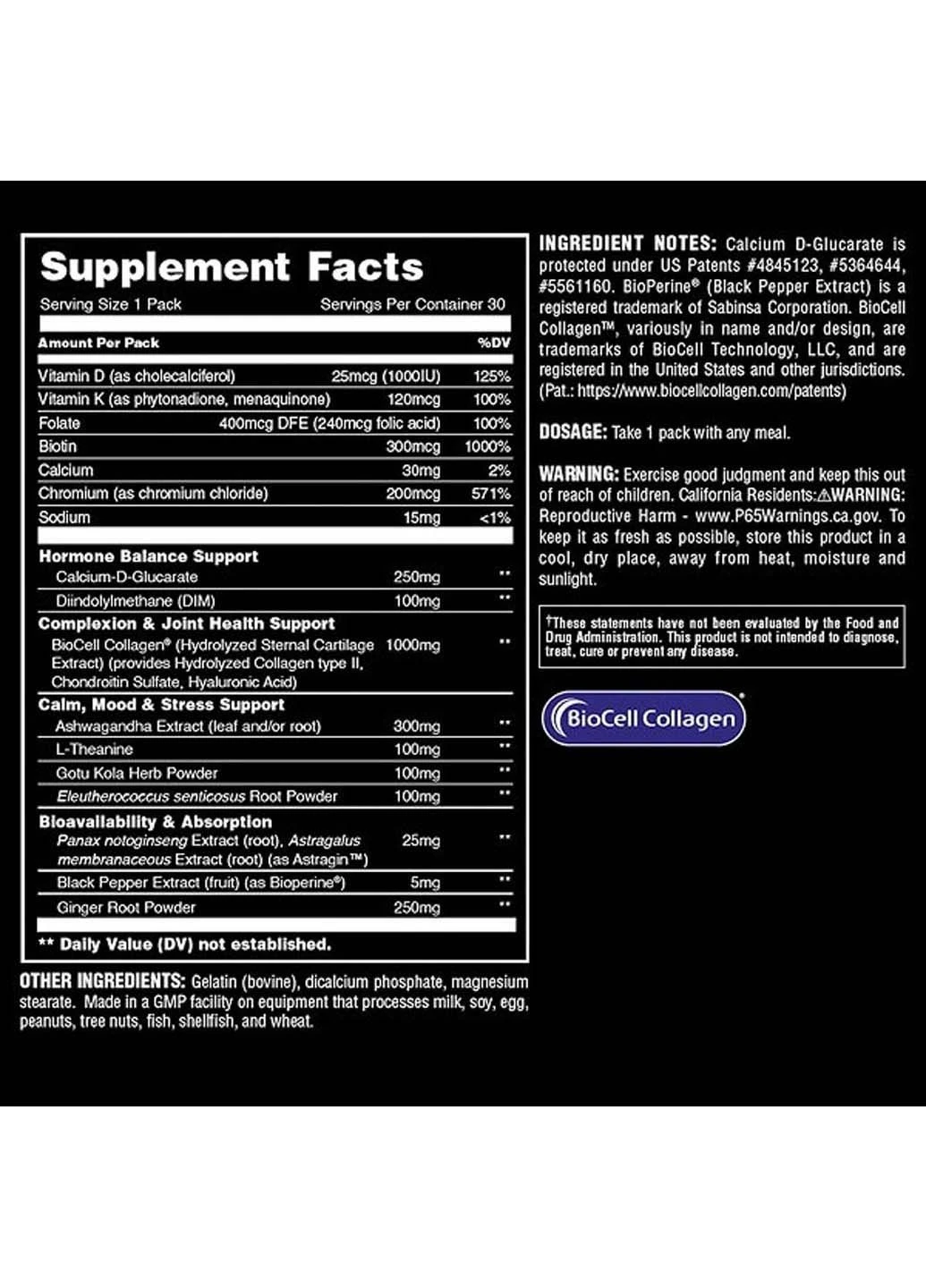 Витаминно-минеральный комплекс для спорта Alpha F Women's Comprehensive Hormone Balance & Health Pack 30 packs Universal Nutrition (301862113)