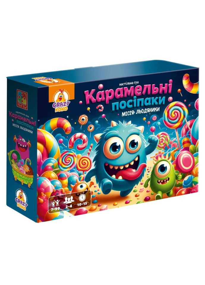 Настольная игра-бродилка "Карамельные муртады" VT8055-45, 4 фигурки монстриков No Brand (362569397)