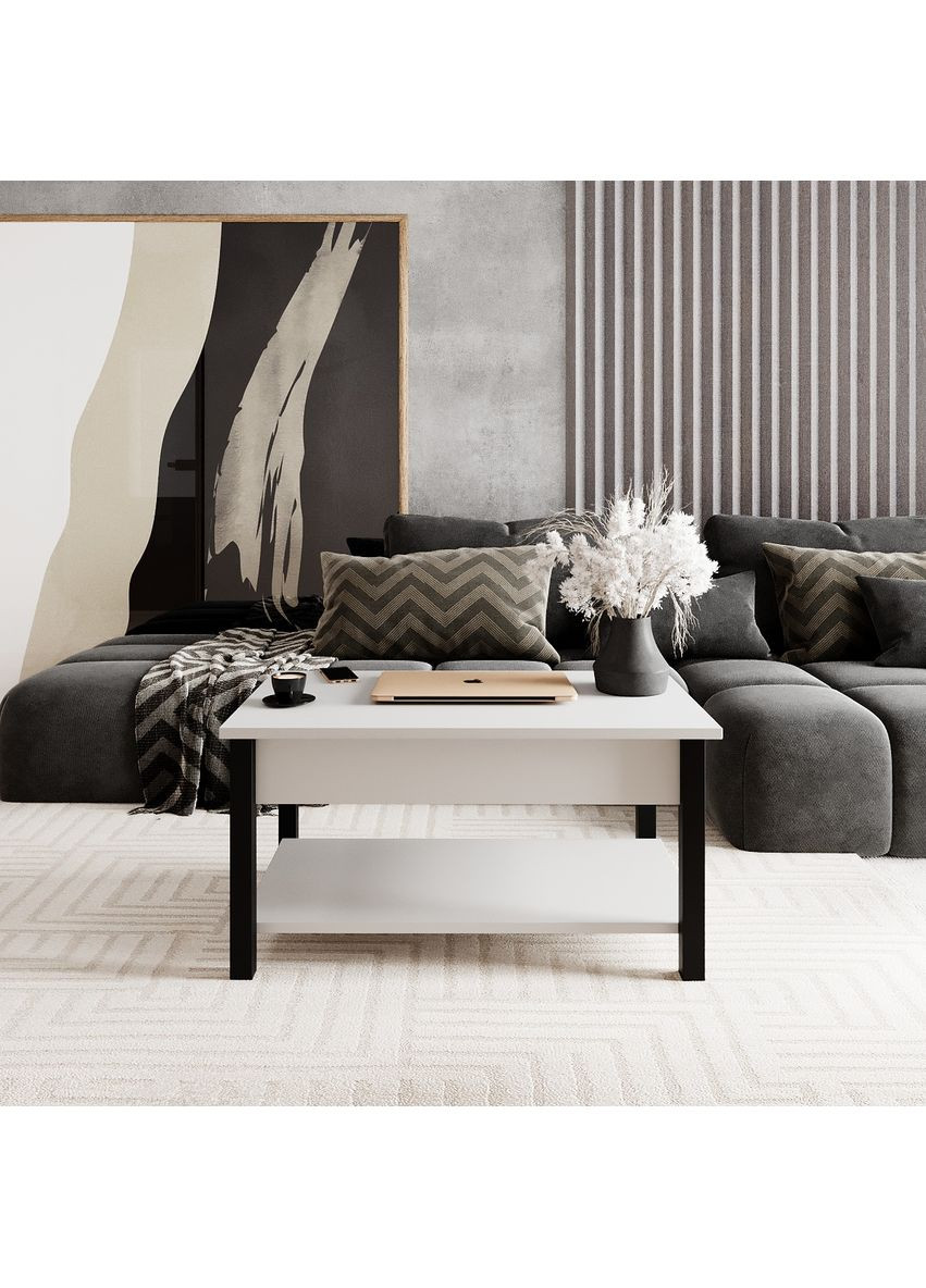 Стол-трансформер Desk 2.0 940*540*450 Белый бриллиант/Черный (TB14010000030) Art In Head (337309206)