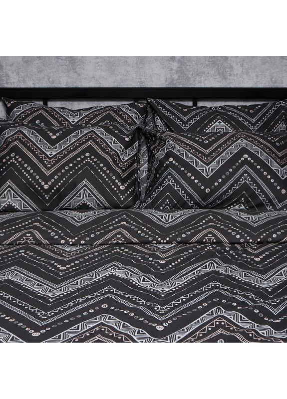 Комплект постільної білизни Микросатин Premium «» Євро 200х220 наволочки 2х50х70 (MS-820007781) Moon&Star Geometric Grace (356113426)