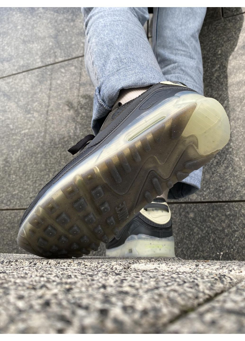 КРОССОВКИ ЖЕНСКИЕ NIKE AIR MAX TERRASCAPE 90 BLACK GREY НАЙК АИР МАКС ТН ПЛЮС No Brand серые демисезоны (368885076)