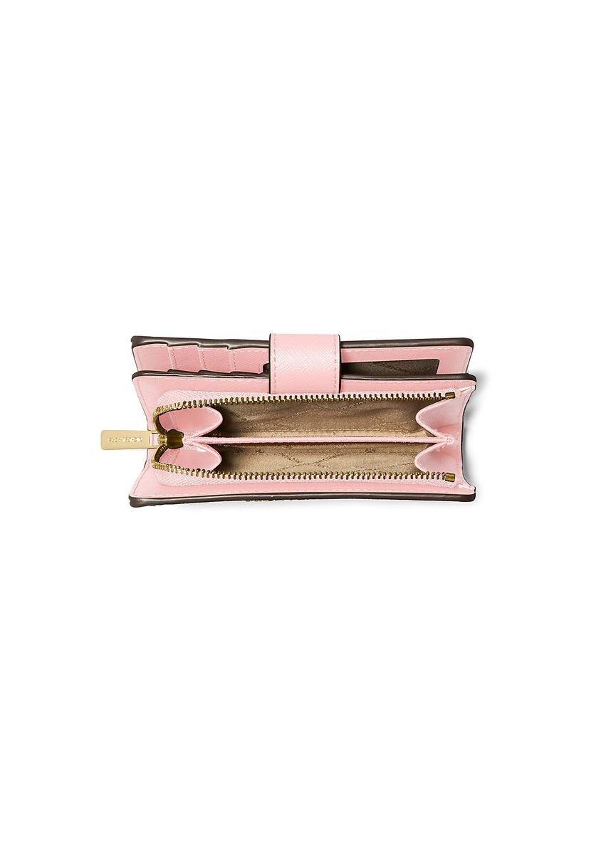 Жіночий гаманець Leather Wallet (POWDER BLUSH) Michael Kors Medium Crossgrain (360802216)