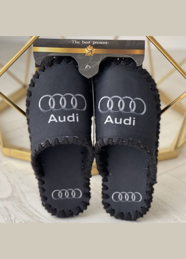 Чоловічі тапки кімнатні 40/41 42/43 44/45 46/47 чорні AUDI Ауді Po Fanu (324626332)