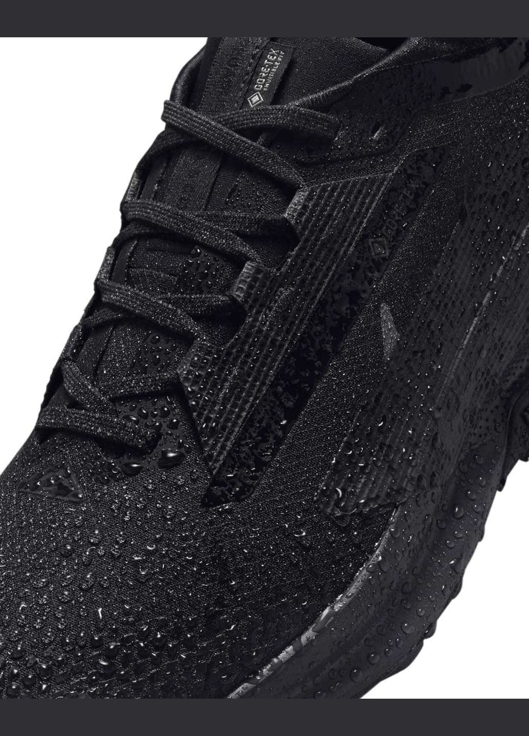 Чорні всесезон кросівки чоловічі pegasus trail 5 gtx fq0908-002 весна-осінь текстиль мембрана чорні Nike