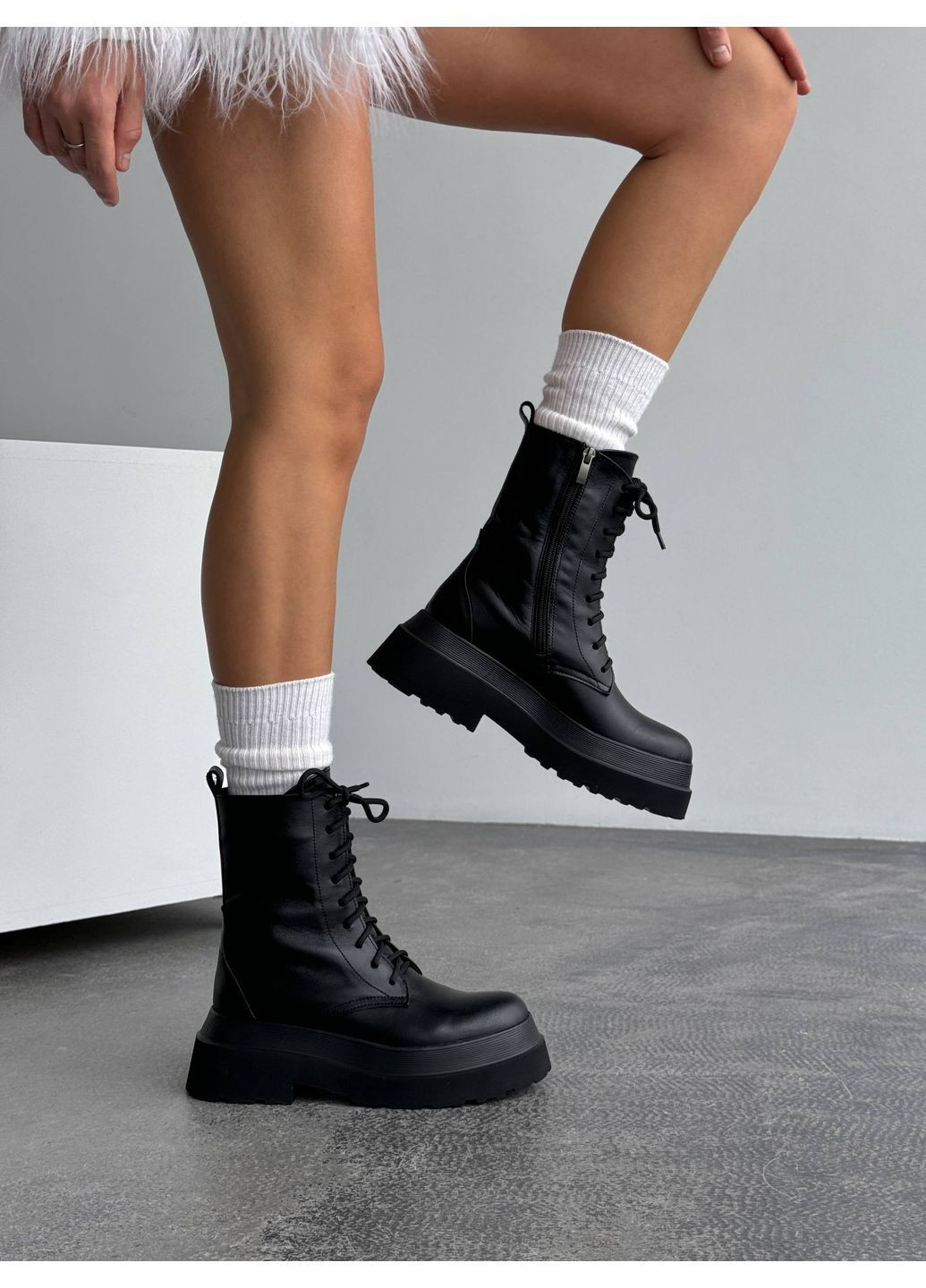 Зимові шкіряні берці Helen (365778631)