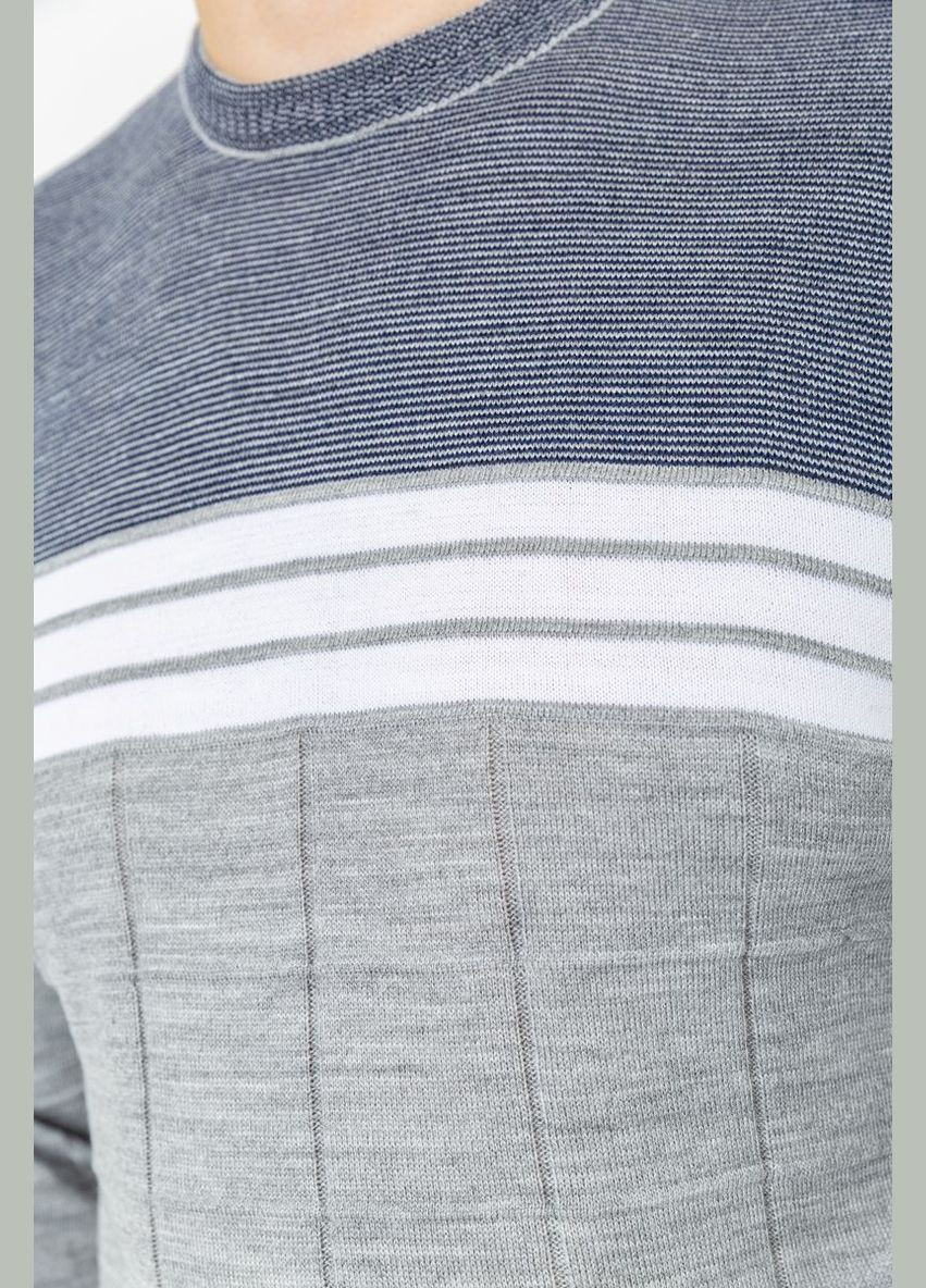 Светло-серый демисезонный свитер мужской,, 161r884 Ager