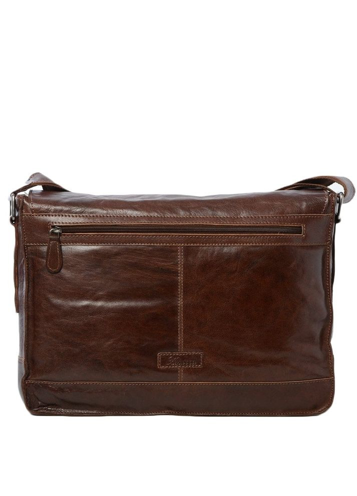 Горизонтальная мужская сумка через плечо из кожи 8343 TAN Ashwood (306437972)