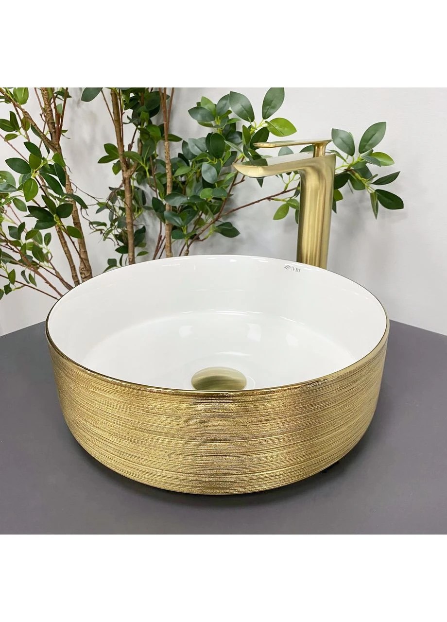 Умивальник (раковина) VBI PRATO GOLD WHITE накладний Uponor (381924813)