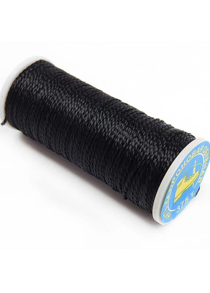 Нить капроновая обувная Текс 375, чёрная No Brand (395972082)