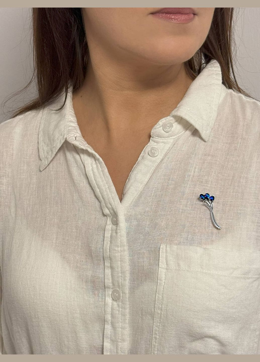 Серебряная брошь (9533-3) IRIJ (340334115)