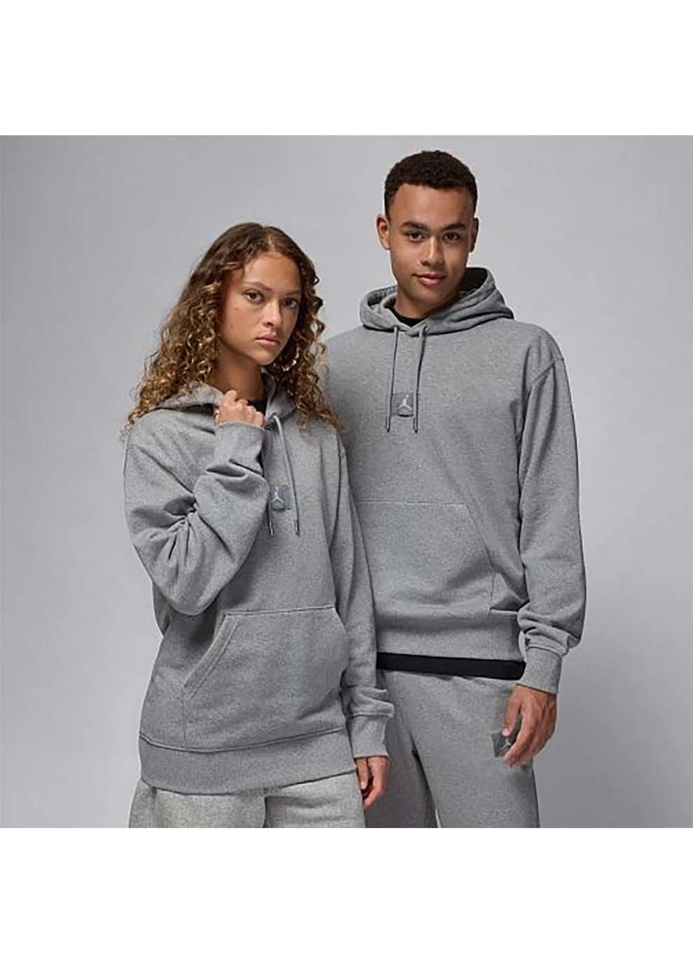 Мужское Худи MJ FLT FLC PO Серый Jordan (367590301)