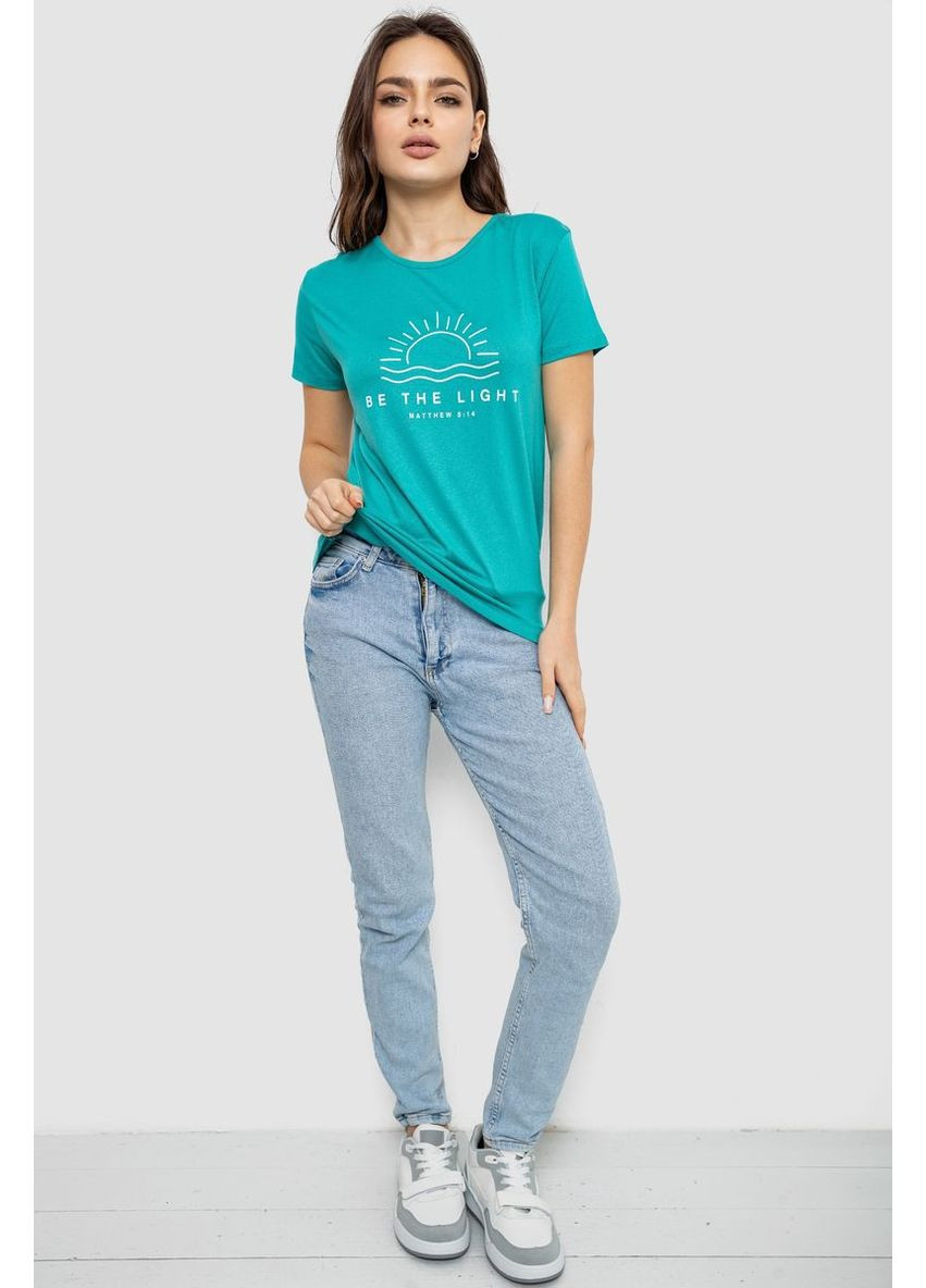 Женская футболка с принтом, 244R601 Ager - (369506620)