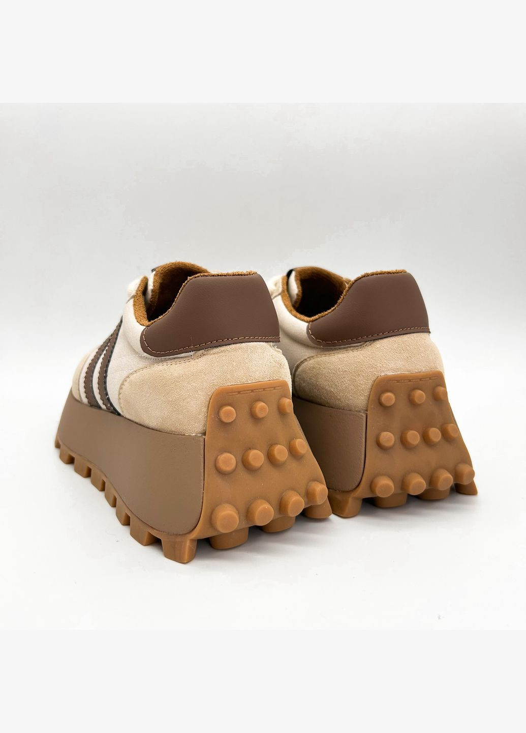 Кроссовки (р) Кожа/Нубук 0-1-1-AM-8037R-87-3 Baderus бежевые демисезоны (328835830)