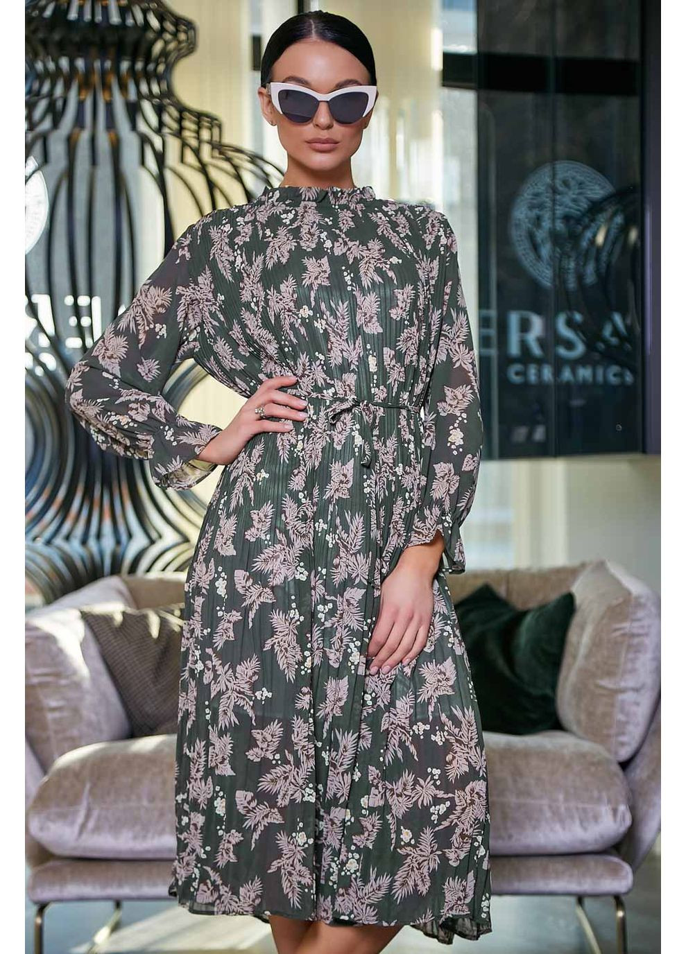 Зелена сукня 1486.3412 Seventeen