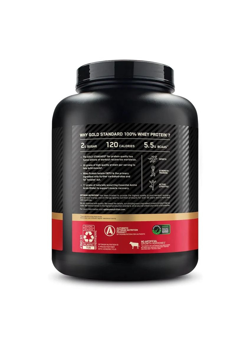 Сывороточный протеин Gold Standard 100% Whey Французский ванильный крем 2260 г Optimum Nutrition (361115967)