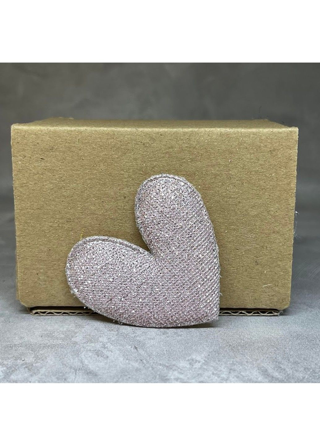 Аплікація Серце (люрекс нитка), колір-рожевий, 50*45 мм, шт No Brand (307830215)