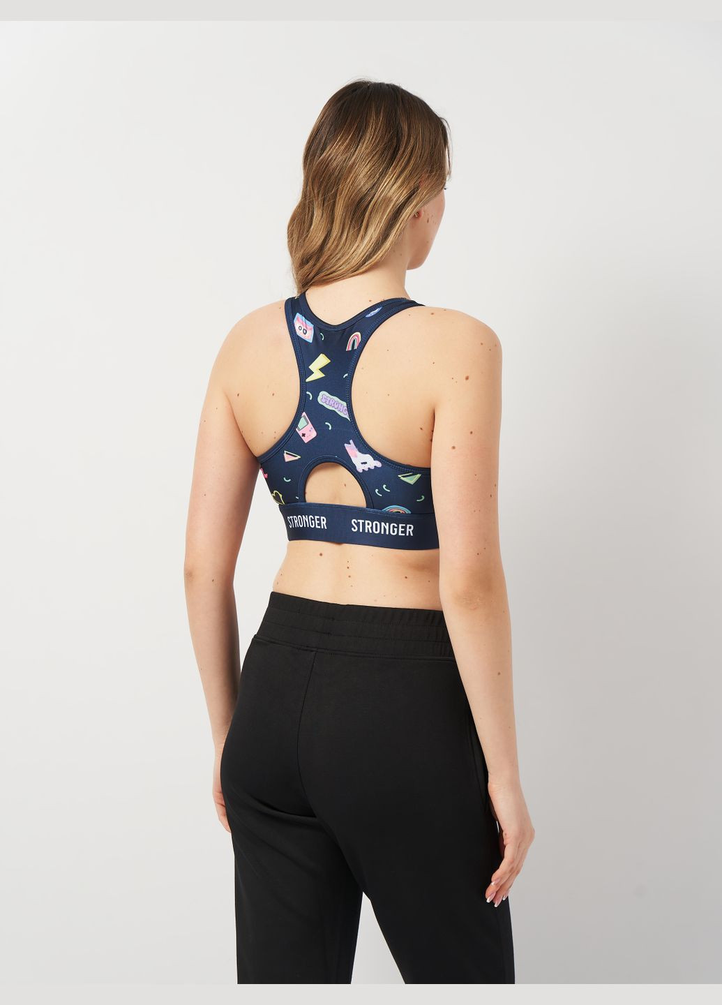 Спортивный топ в принт Stronger (322826473)