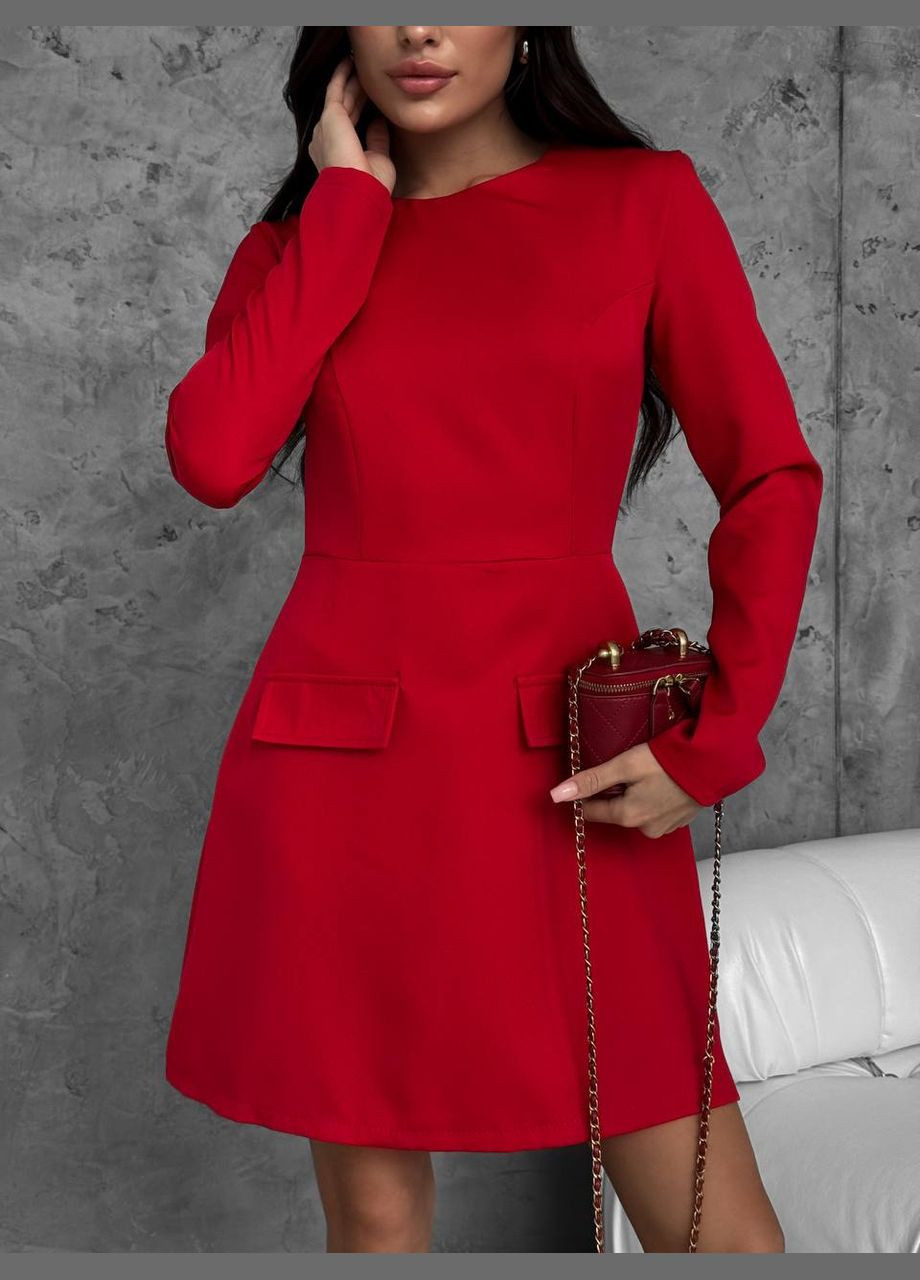 Червона ділова, повсякденний, святковий, вечірня сукня Garna однотонна