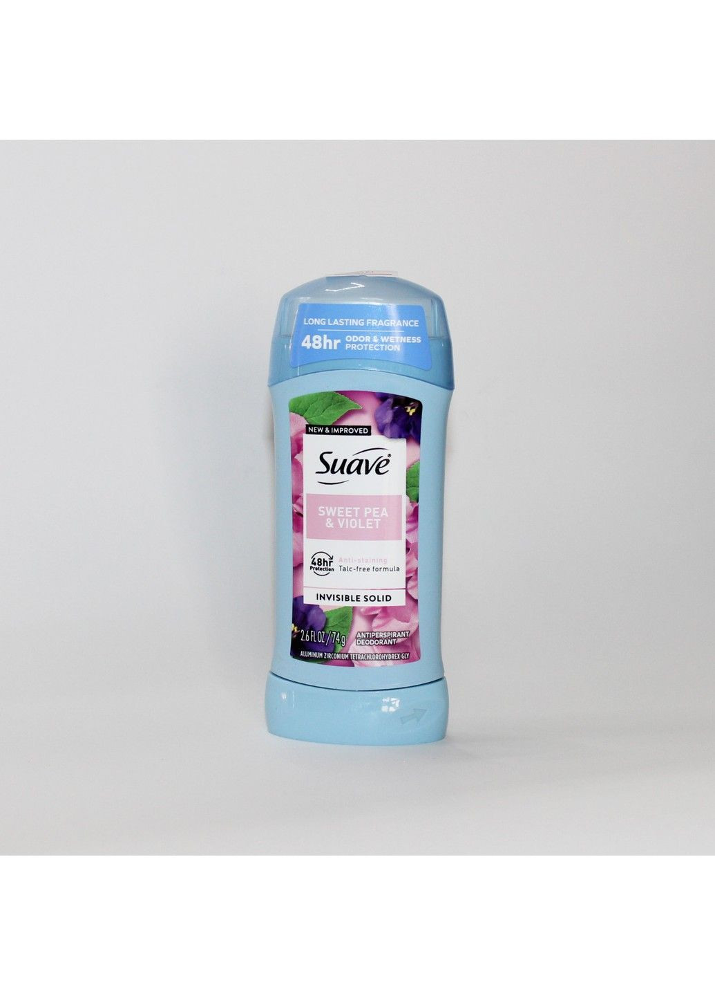 Твердий жіночий дезодорант нз ароматом свіжого солодкого горошку та фіалок, 74 г Suave (364504280)