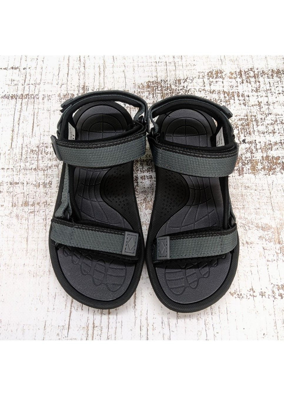Серые повседневные босоножки детские сандалии для мальчика EEBB на липучке