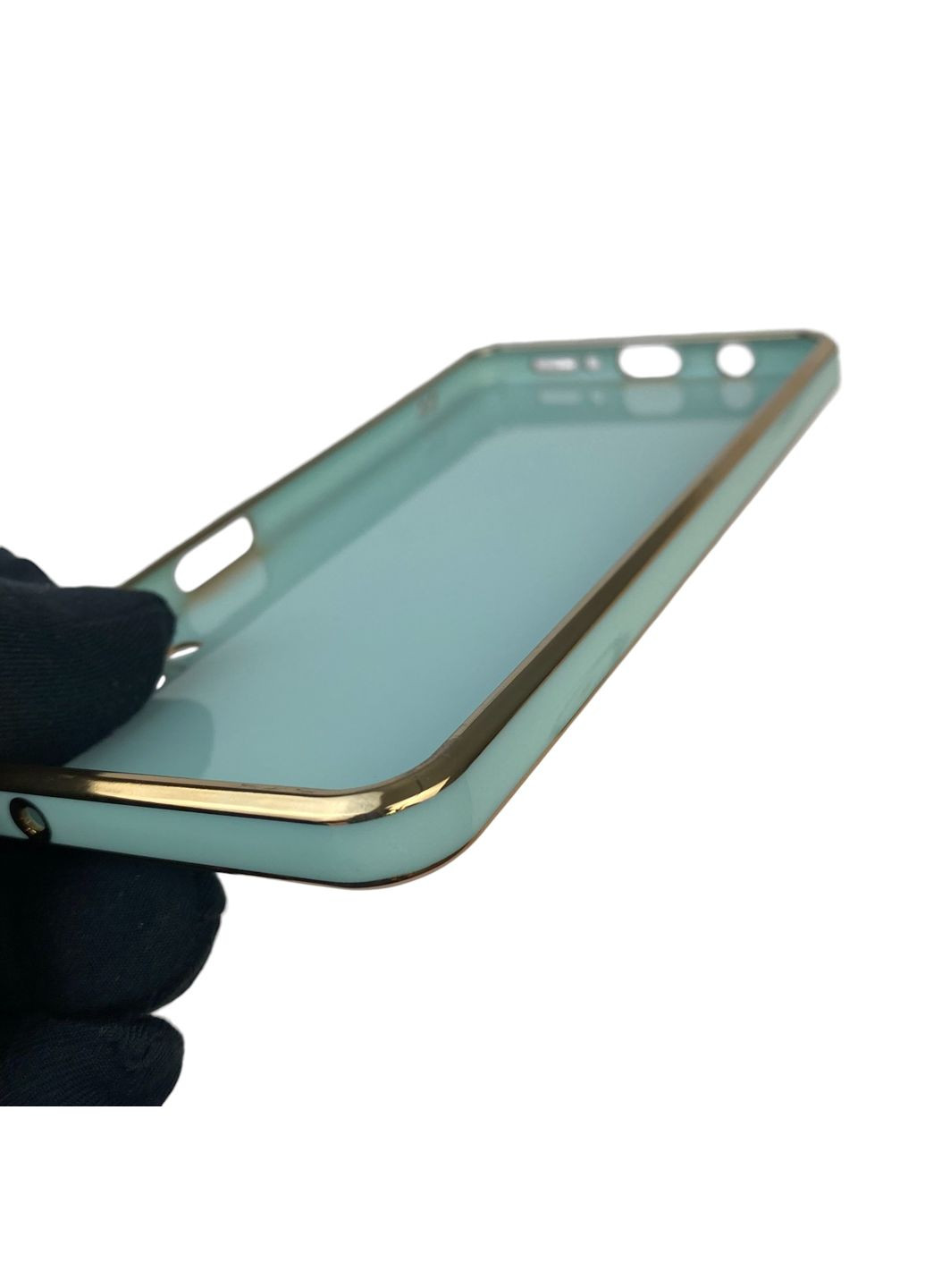 Чехол для Galaxy A7 2018 SM-A750 с кольцом MagSafe с золотой окантовкой на самсунг а7 2018 бирюзовый gs1 Samsung (366228064)