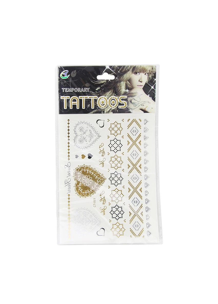 Тату наклейка для тела Metal Tattoo Stickers CT-093 Tata (392945807)