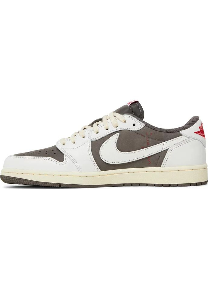 Коричневі всесезонні кроссовки air jordan 1 retro low og sp travis scott reverse mocha - dm7866-162 Nike
