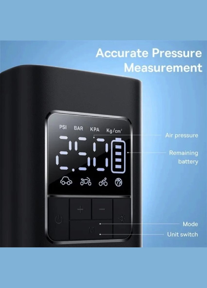 Автомобільний насос Black Baseus Super Mini Pro (340279826)