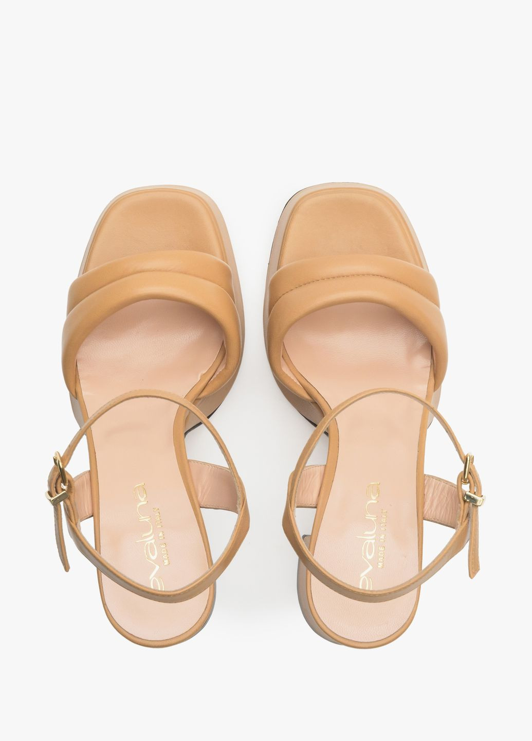 Коричневые босоножки, цвет коричневый Evaluna