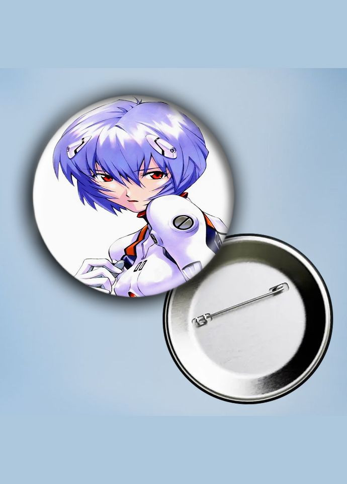 Значок на булавке Аниме Евангелион #8 металлический 56 мм No Brand (304503075)