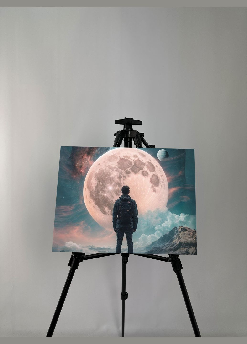 Картина на металле с принтом "Лунный свет", 40/30см (1794) Hand Made (358897535)