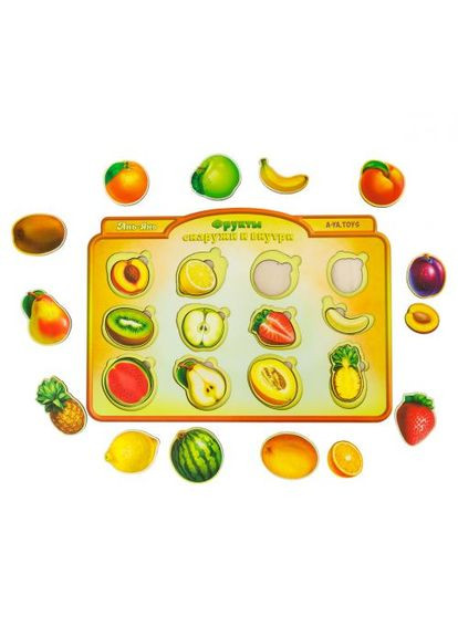 Сортер-вкладиш "Фрукти у розрізі" Ubee (361416395)