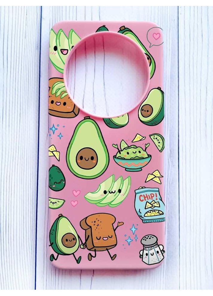 Матовый чехол на Xiaomi Redmi 14C/Poco C75 Милашки авокадо каваи (принт 305) Creative (355408931)