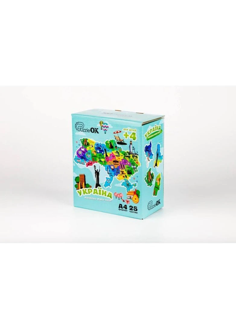 Пазл Мапа України на магніті PuzA4-22926 PuzzleOK (389901463)