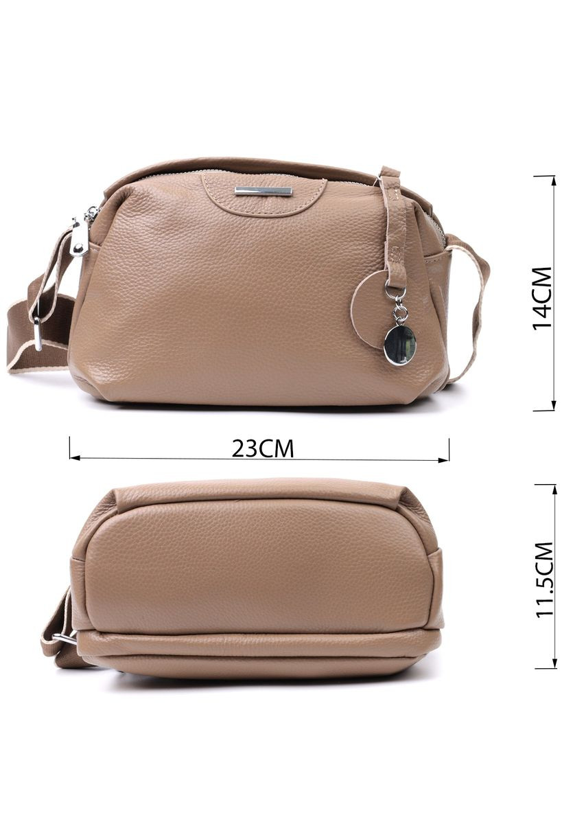 Сумка на щодень із двома відділеннями з натуральної шкіри 22594 Vintage (329196885)