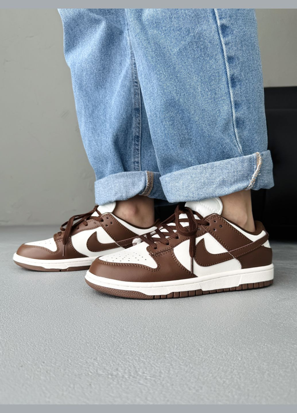 Кросівки жіночі і чоловічі Nike SB Dunk Wmns Brown Sail | Найк СБ Данк коричневі No Brand коричневі демісезони (341485842)