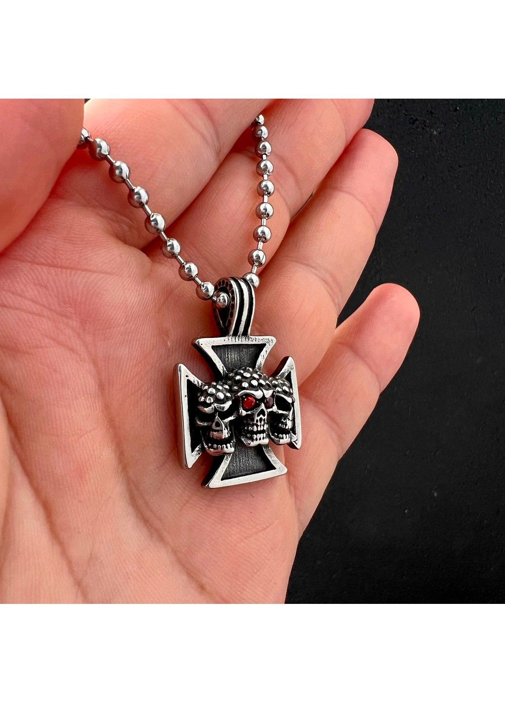 Готичний панк кулон черепи з медичної сталі PS-101 No Brand (299340068)