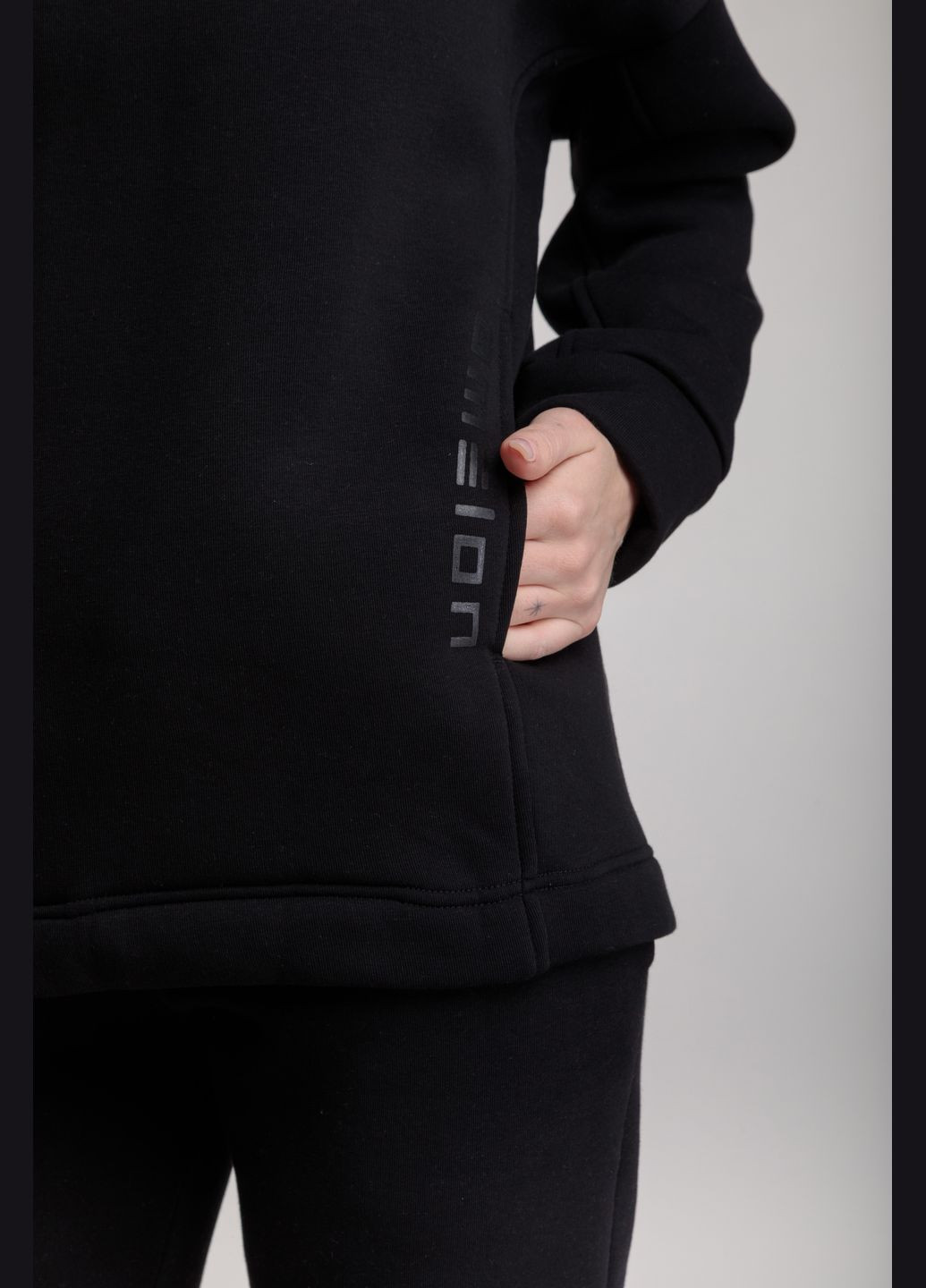 Повседневный спортивный костюм черного цвета Amelon Clothing Спортивний костюм худі+штани (280916157)