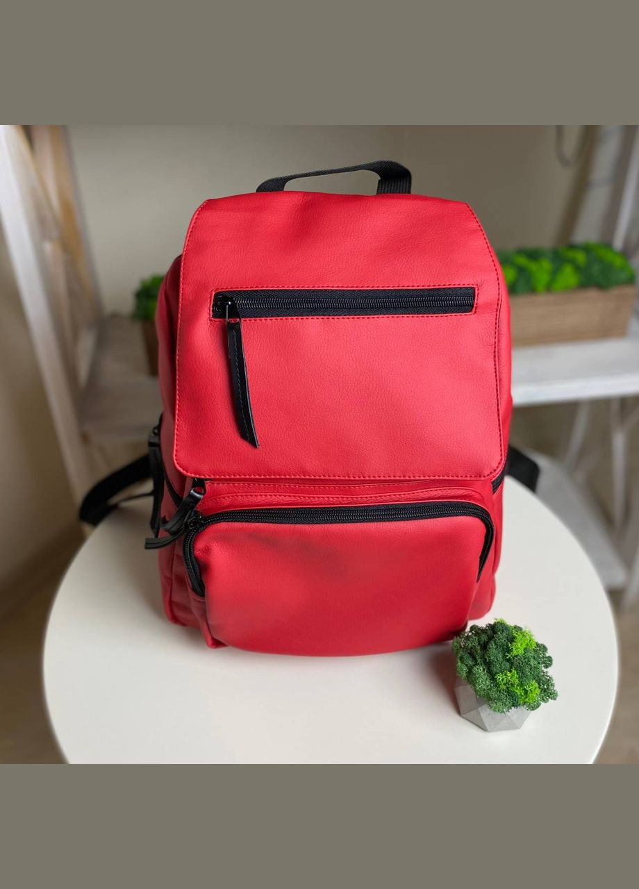 Жіночий червоний рюкзак з екошкіри Love & Live red No Brand (293943092)