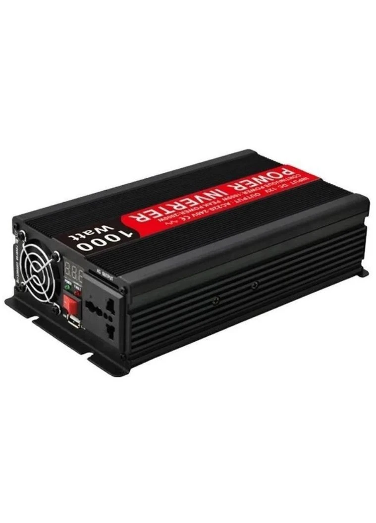 Перетворювач напруги автомобільний Power Inverter DC 12 AC 220-240 V 1000W модифікована синусоїда (2104619061) No Brand (376866644)